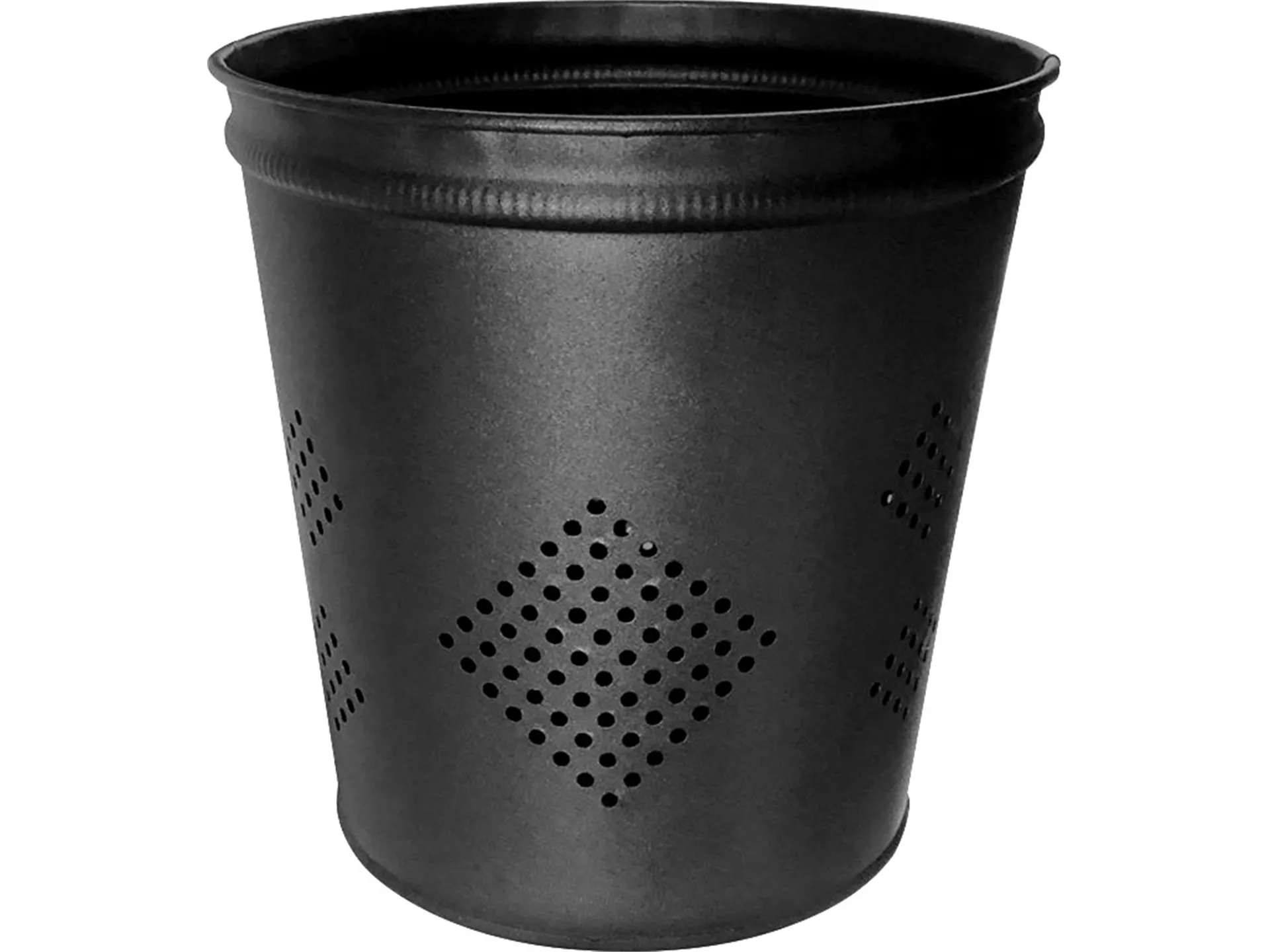 Metal Under Table Perforated Trash Can 13 Lt.