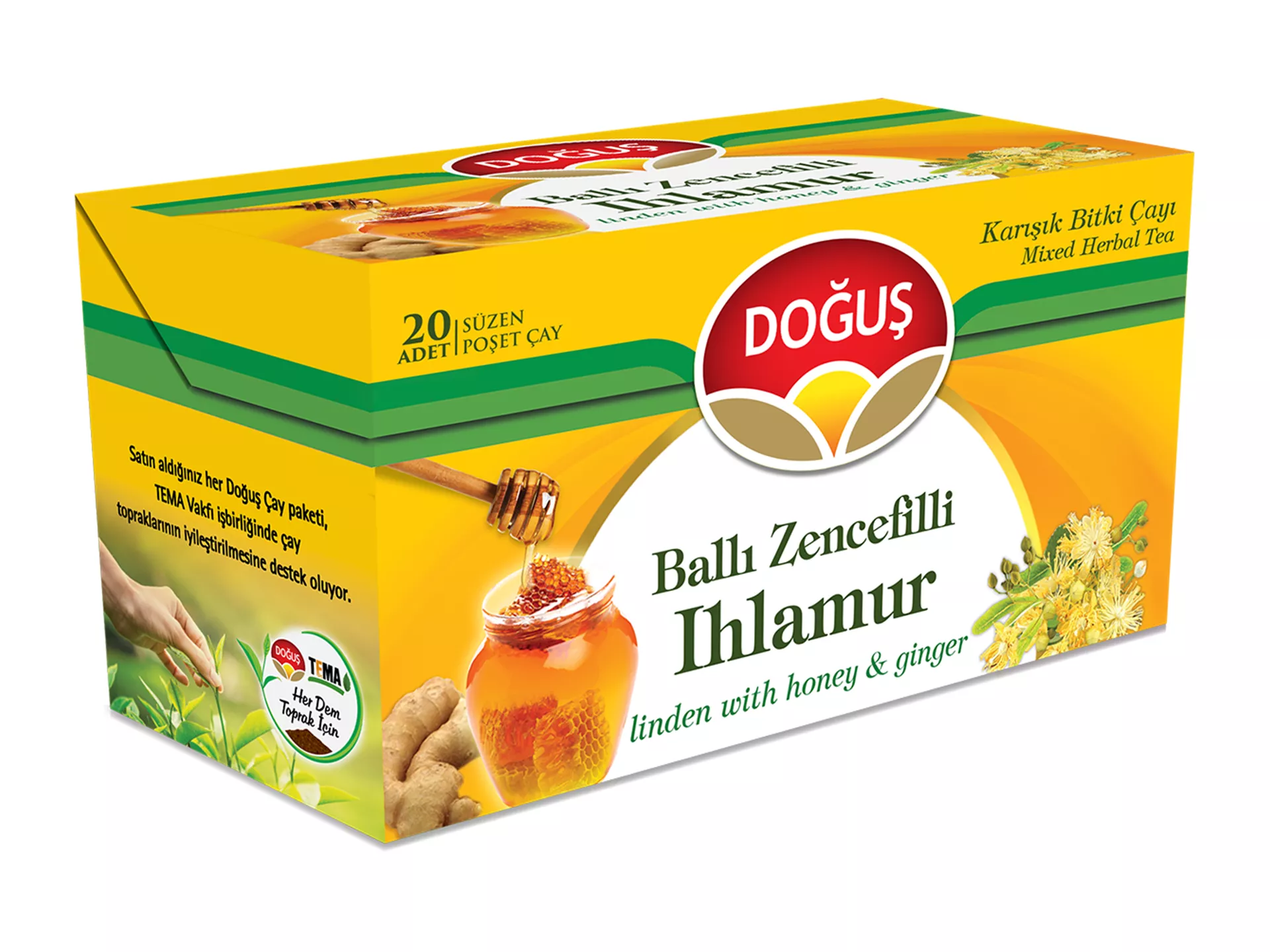 Doğuş Linden Tea with Honey and Ginger