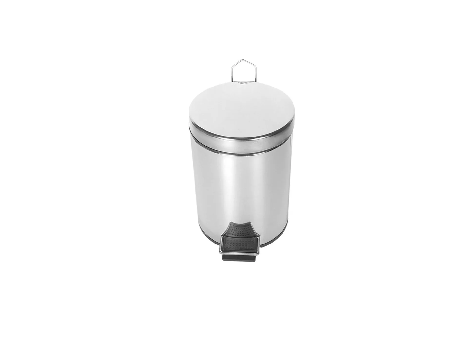 Chrome Pedal Trash Can 12 Lt