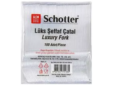 Plastik Çatal 100'lü